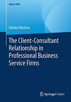 portada The Client-Consultant Relationship in Professional Business Service Firms (Edition Kwv) (in English)