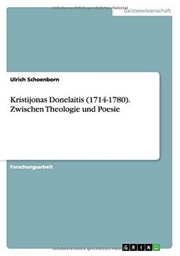 portada Kristijonas Donelaitis (1714-1780). Zwischen Theologie und Poesie (German Edition)