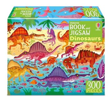 portada Usborne Book and Jigsaw Dinosaurs