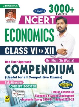 portada NCERT Class VI-XII Economics (E) One liner Approach Compendium (By Khan Sir) (en Inglés)
