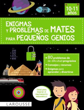 portada ENIGMAS Y PROBLEMAS DE MATES PARA PEQUE╤OS GENIOS (10-11 A╤O