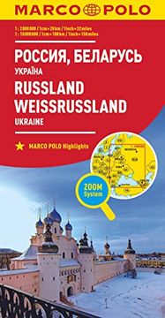 portada Marco Polo Länderkarte Russland, Ukraine, Weißrussland 1: 2 000 000 (Marco Polo Länderkarten) (en Alemán)