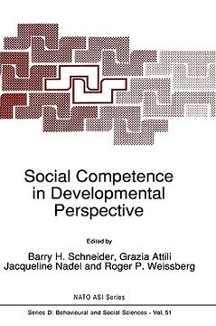 portada social competence in developmental perspective (in English)