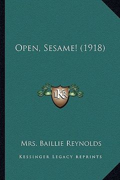 portada open, sesame! (1918) (en Inglés)