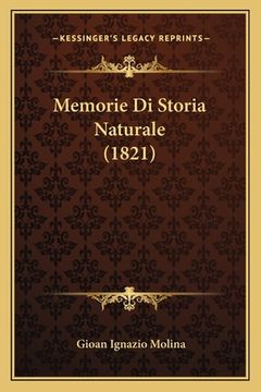 portada Memorie Di Storia Naturale (1821) (en Italiano)