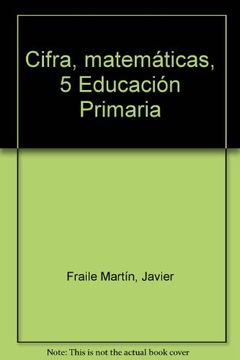 portada Cifra, Matemáticas, 5 Educación Primaria