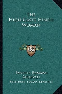 portada the high-caste hindu woman (en Inglés)