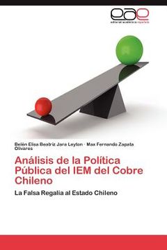 portada an lisis de la pol tica p blica del iem del cobre chileno (en Inglés)