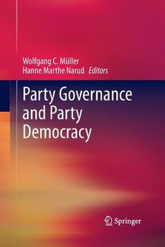 portada Party Governance and Party Democracy (en Inglés)