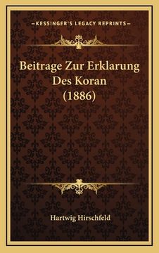 portada Beitrage Zur Erklarung Des Koran (1886)