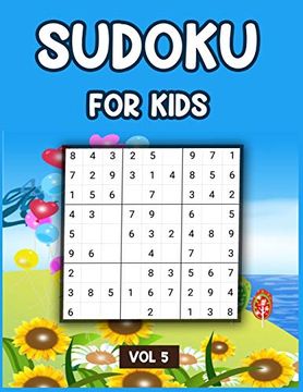 portada Sudoku for Kids vol 5: A Collection of 100 Sudoku Puzzles, Challenging and fun Sudoku Puzzles for Clever Kids 