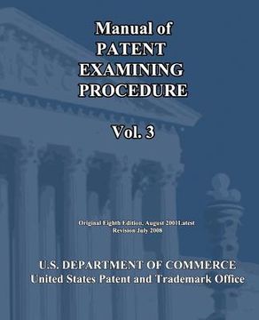 portada Manual of Patent Examining Procedure (Vol.3) (en Inglés)