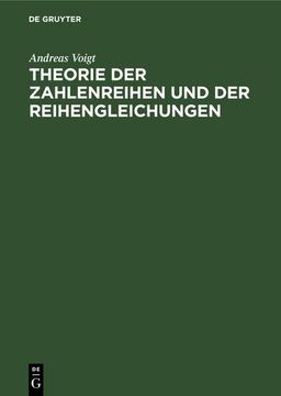 portada Theorie der Zahlenreihen und der Reihengleichungen (en Alemán)