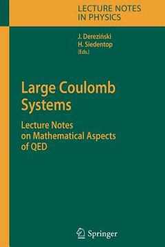 portada large coulomb systems: lecture notes on mathematical aspects of qed (en Inglés)