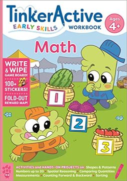 portada Tinkeractive Early Skills Math Workbook Ages 4+ (en Inglés)