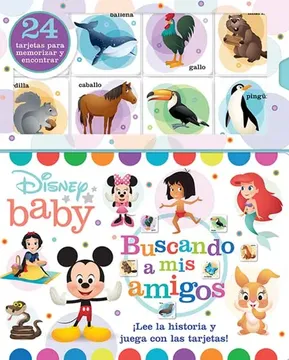 portada Buscando a mis amigos Disney Baby (libro con tarjetas de memoria)