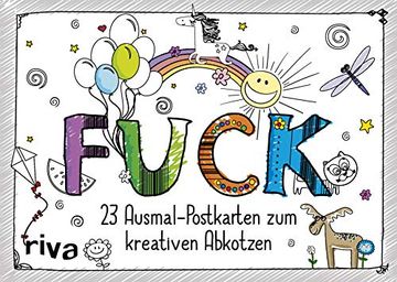 portada Fuck: 24 Verfluchte Ausmal-Postkarten zum Kreativen Abkotzen (en Alemán)