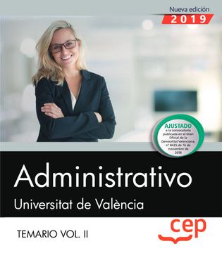 portada Administrativo. Universitat de València. Temario. Vol. Ii: 2