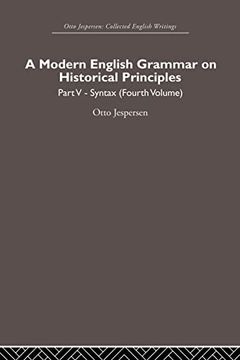 portada A Modern English Grammar on Historical Principles: Volume 5, Syntax (Fourth Volume) (en Inglés)