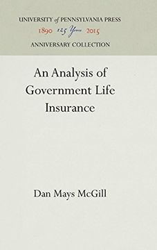 portada An Analysis of Government Life Insurance (s. S. Huebner Foundation for Insurance Education Lectures) (en Inglés)