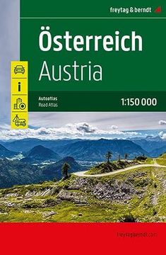 portada Österreich Supertouring, Autoatlas 1: 150. 000, Freytag & Berndt (Freytag & Berndt Autoatlanten)