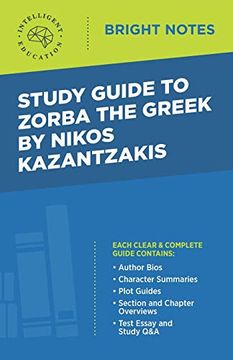 portada Study Guide to Zorba the Greek by Nikos Kazantzakis (Bright Notes) 