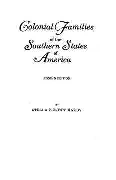 portada colonial families of the southern states of america (en Inglés)