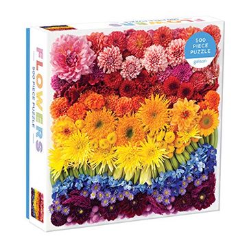 portada Rainbow Summer Flowers 500 Piece Puzzle (en Inglés)