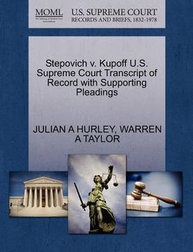 portada stepovich v. kupoff u.s. supreme court transcript of record with supporting pleadings (en Inglés)