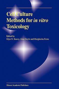 portada cell culture methods for in vitro toxicology (en Inglés)