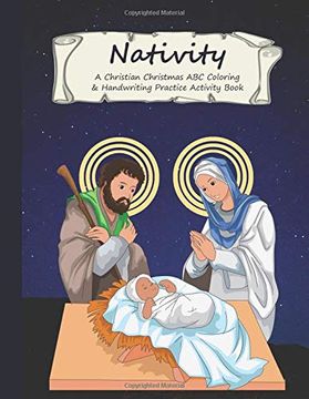 portada Nativity: A Christian Christmas abc Coloring & Handwriting Practice Activity Book (in English)
