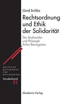 portada Rechtsordnung und Ethik der Solidarität (Deutsche Zeitschrift für Philosophie (en Alemán)