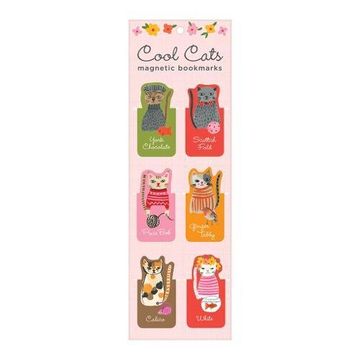 portada Cool Cats Magnetic Bookmarks (in English)