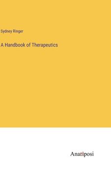 portada A Handbook of Therapeutics (en Inglés)