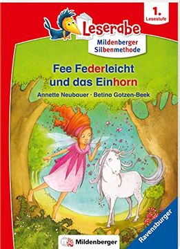 portada Fee Federleicht und das Einhorn - Leserabe ab 1. Klasse - Erstlesebuch für Kinder ab 6 Jahren (Mit Mildenberger Silbenmethode) (en Alemán)