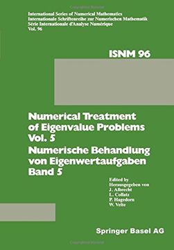 portada Numerical Treatment of Eigenvalue Problems Vol. 5 / Numerische Behandlung von Eigenwertaufgaben Band 5: Workshop in Oberwolfach, February 25 – March ... Series of Numerical Mathematics)