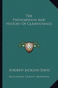 portada the phenomenon and history of clairvoyance (en Inglés)