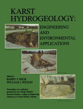 portada Karst Hydrogeology: Engineering and Environmental Applications: Proceedings of the 2nd Multidisciplinary Conference on Sinkholes & Environmental Impac (en Inglés)