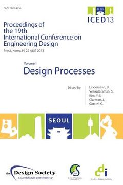 portada Proceedings of ICED13 Volume 1: Design Processes