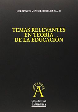 portada Temas relevantes en teoría de la educación