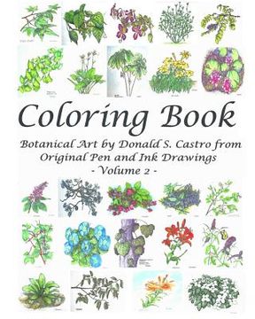 portada Botanical Art Coloring Book - Volume 2: from Original Pen & Ink Drawings (en Inglés)