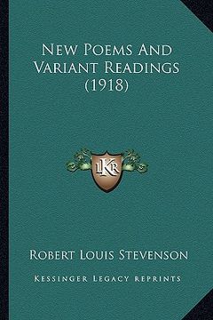 portada new poems and variant readings (1918)