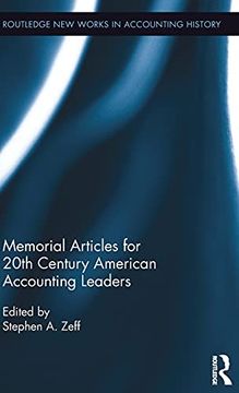 portada Memorial Articles for 20Th Century American Accounting Leaders (Routledge new Works in Accounting History) (in English)