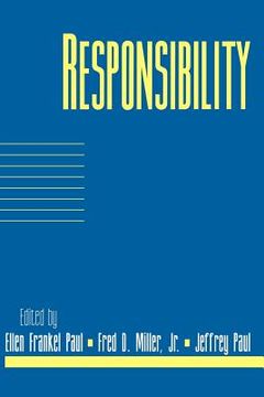 portada Responsibility: Volume 16, Part 2 Paperback (Social Philosophy and Policy) (en Inglés)