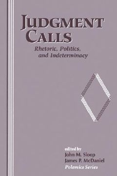 portada judgement call: rhetoric, politics, and indeterminacy (en Inglés)