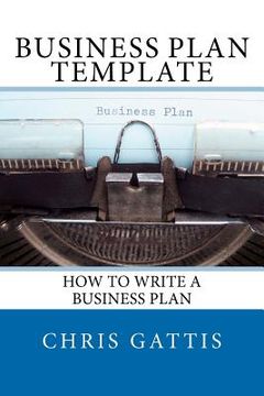 portada business plan template (in English)