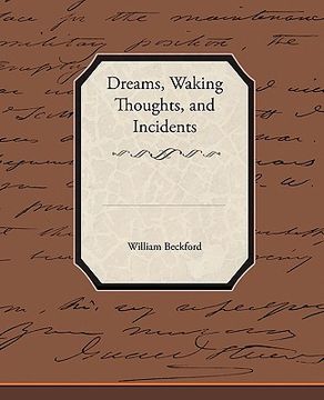 portada dreams, waking thoughts, and incidents