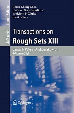 portada transactions on rough sets xiii (in English)