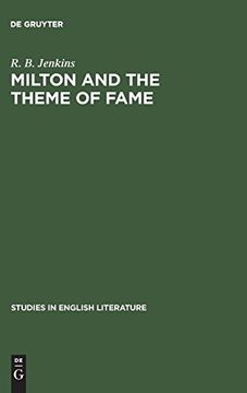 portada Milton and the Theme of Fame (Studies in English Literature) (en Inglés)