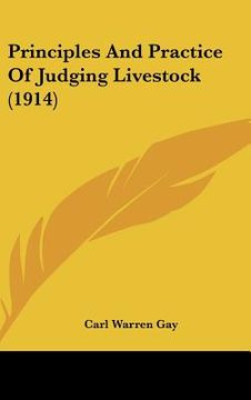 portada principles and practice of judging livestock (1914) (en Inglés)